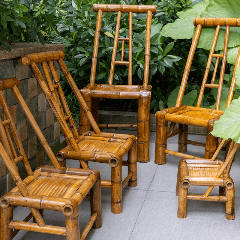 游復吟老式藤椅小藤椅老式靠背竹椅子純手工茶館傳統(tǒng)