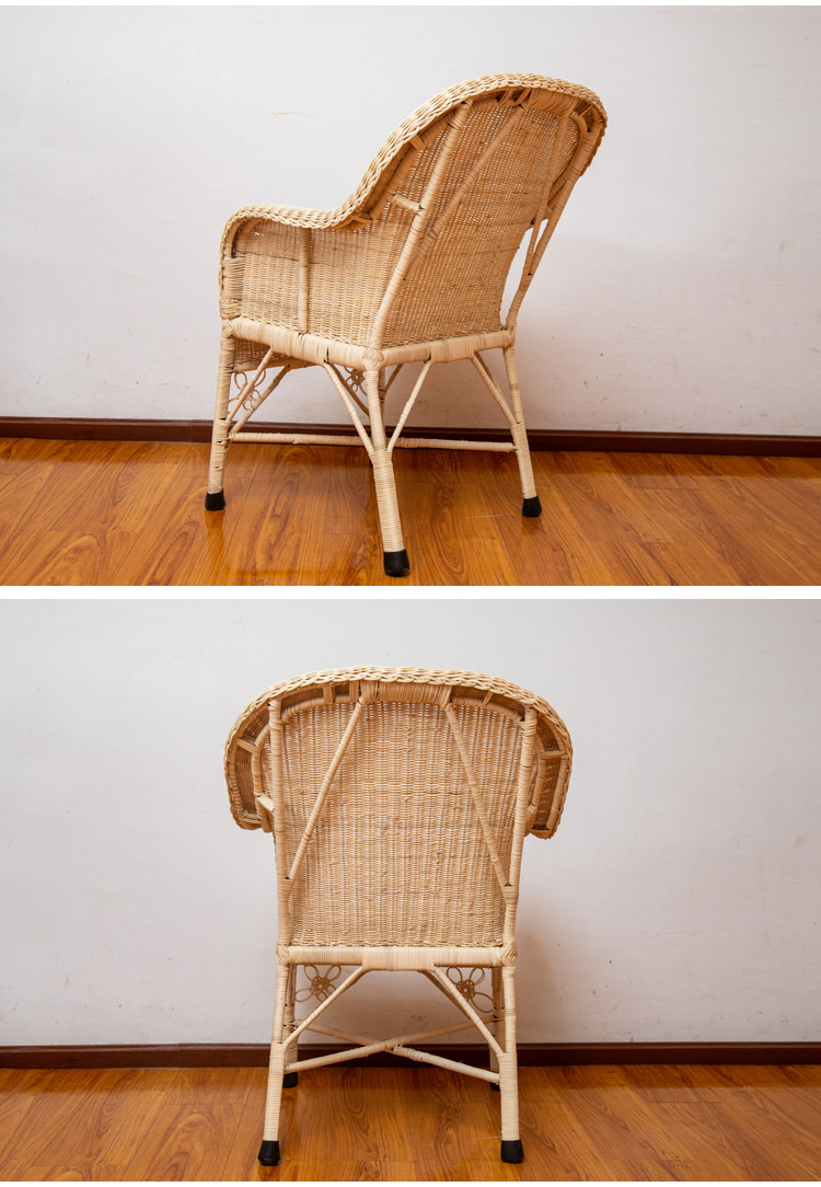 升級(jí)款老式手工編織藤椅漢中徐德中純手工天然真藤條編織單人藤椅家用