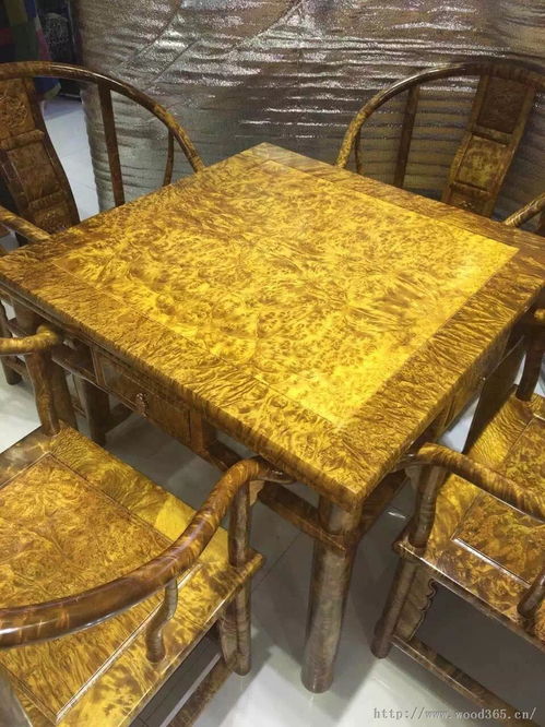 黃金樟極品五件套方桌黃金樟原料批發 云南省普洱市森鴻木藝品廠